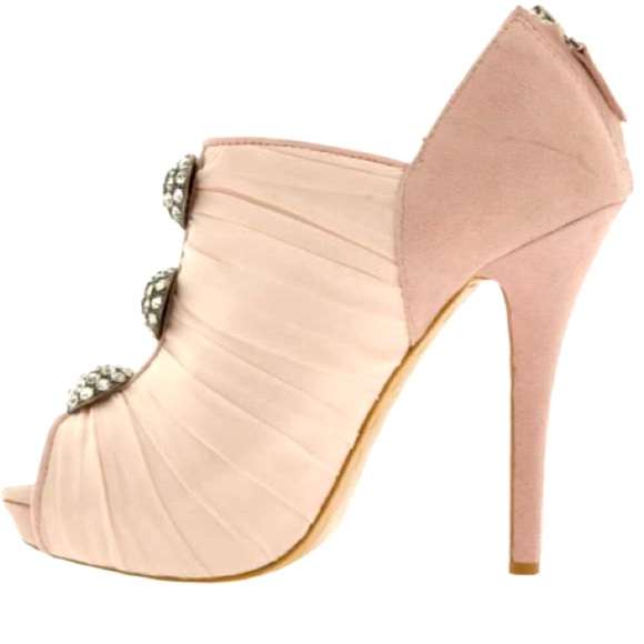 Betsey Johnson Embellished Peep-Toe Bootie - Picture 3 of 8